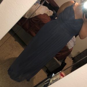 Pale blue bridesmaids dress